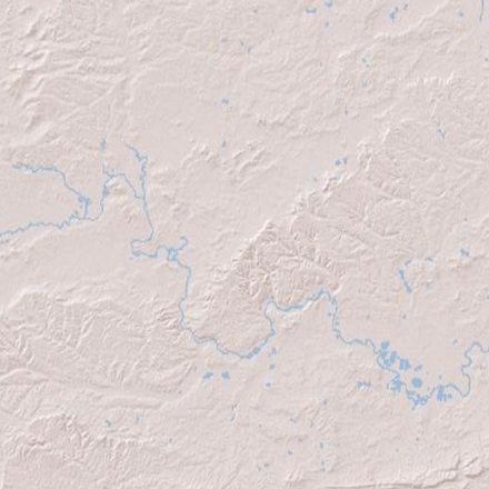Mesma região em Relevo — Esri Shaded Relief