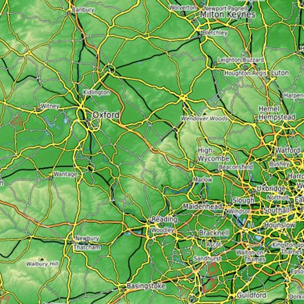 Mesma região em Topográfico — OpenTopoMap